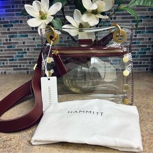 NWT Hammitt Clear Crimson crossbody purse